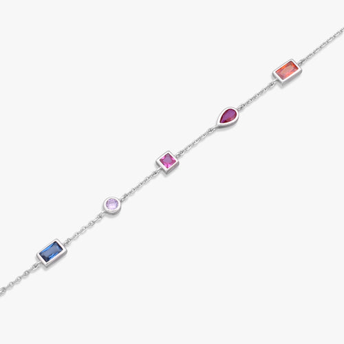 Load image 1 in gallery view. Vibrant Multi-Gemstone Bracelet