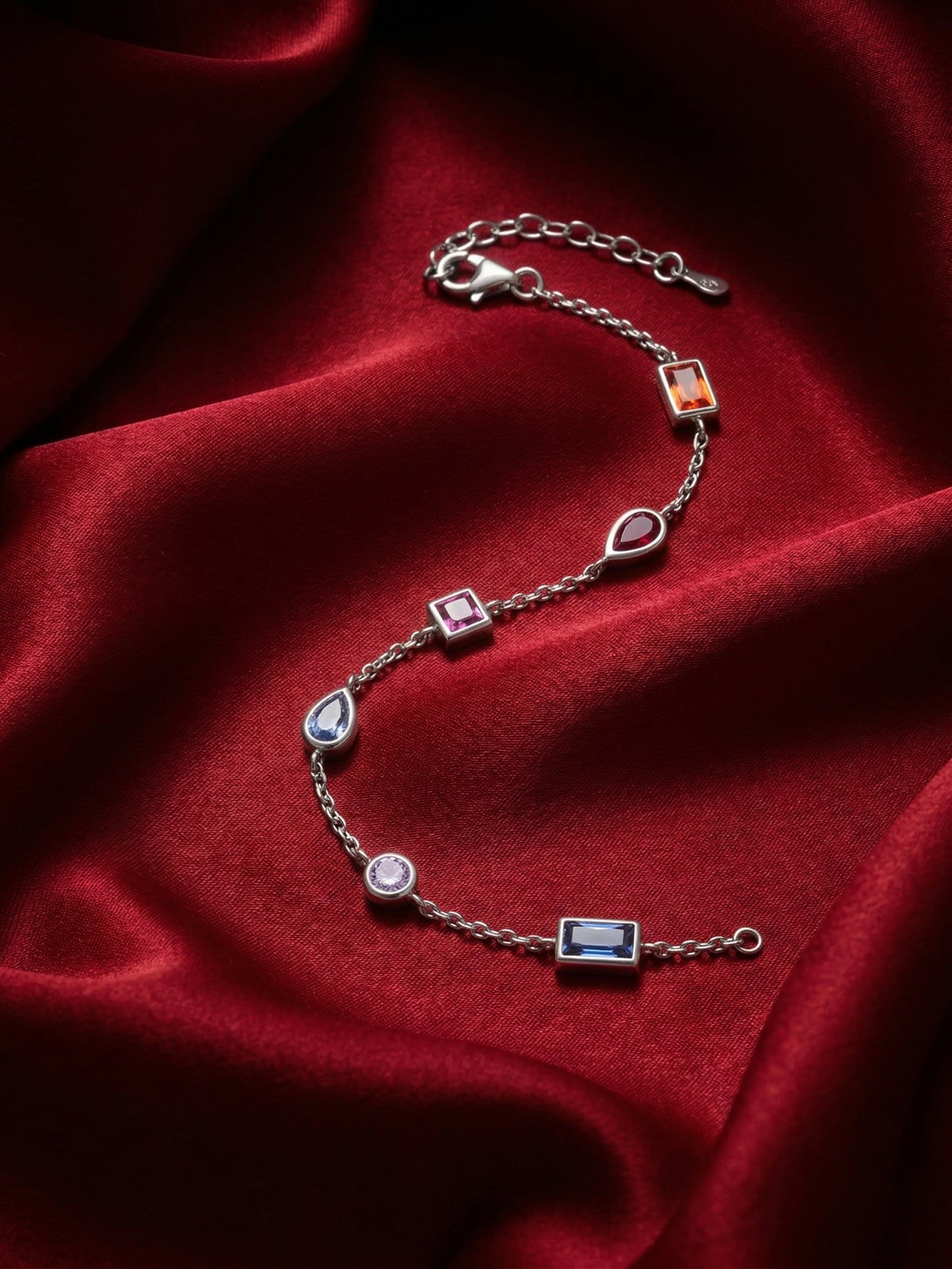 Vibrant Multi-Gemstone Bracelet
