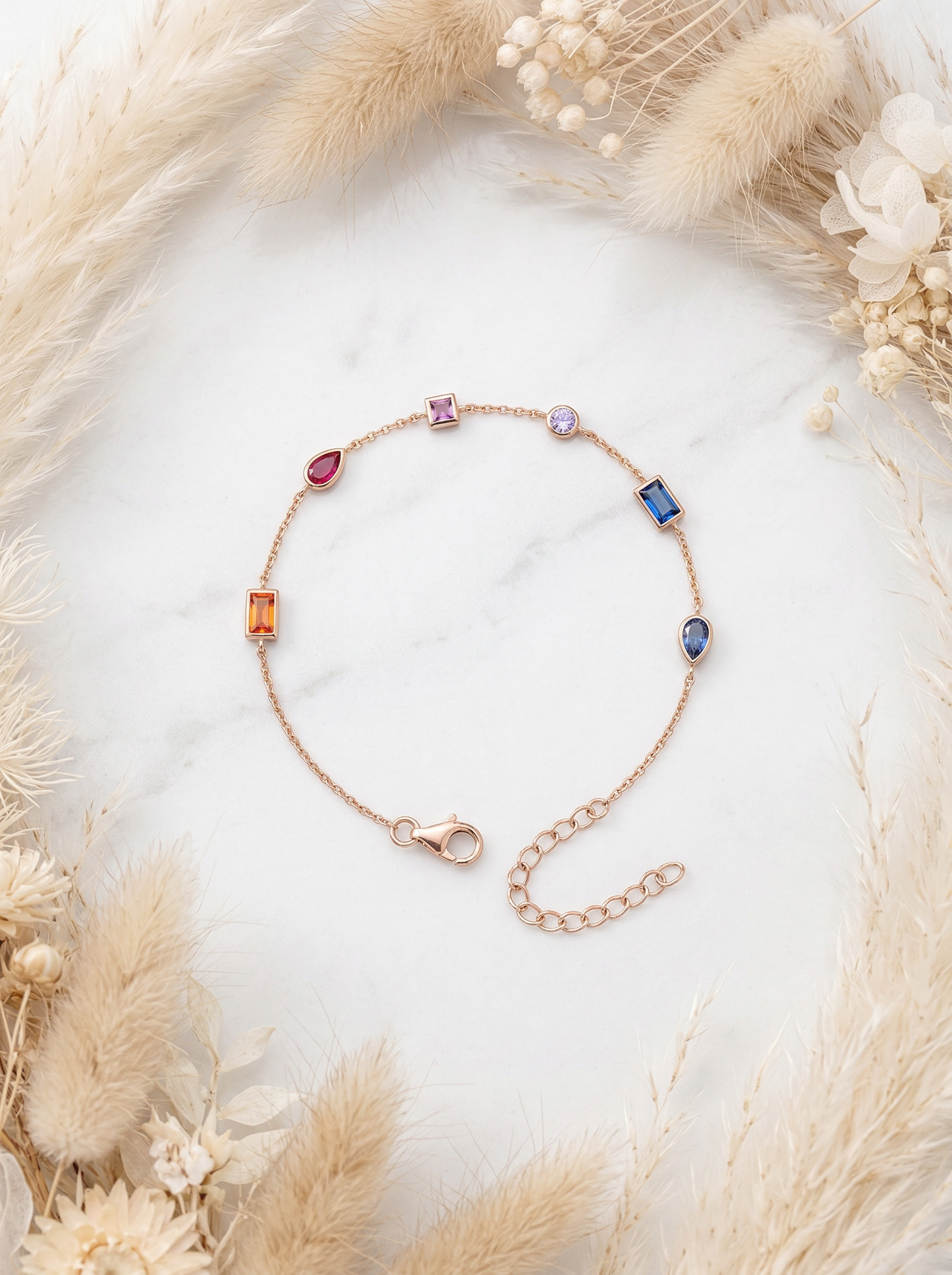 Vibrant Multi-Gemstone Bracelet