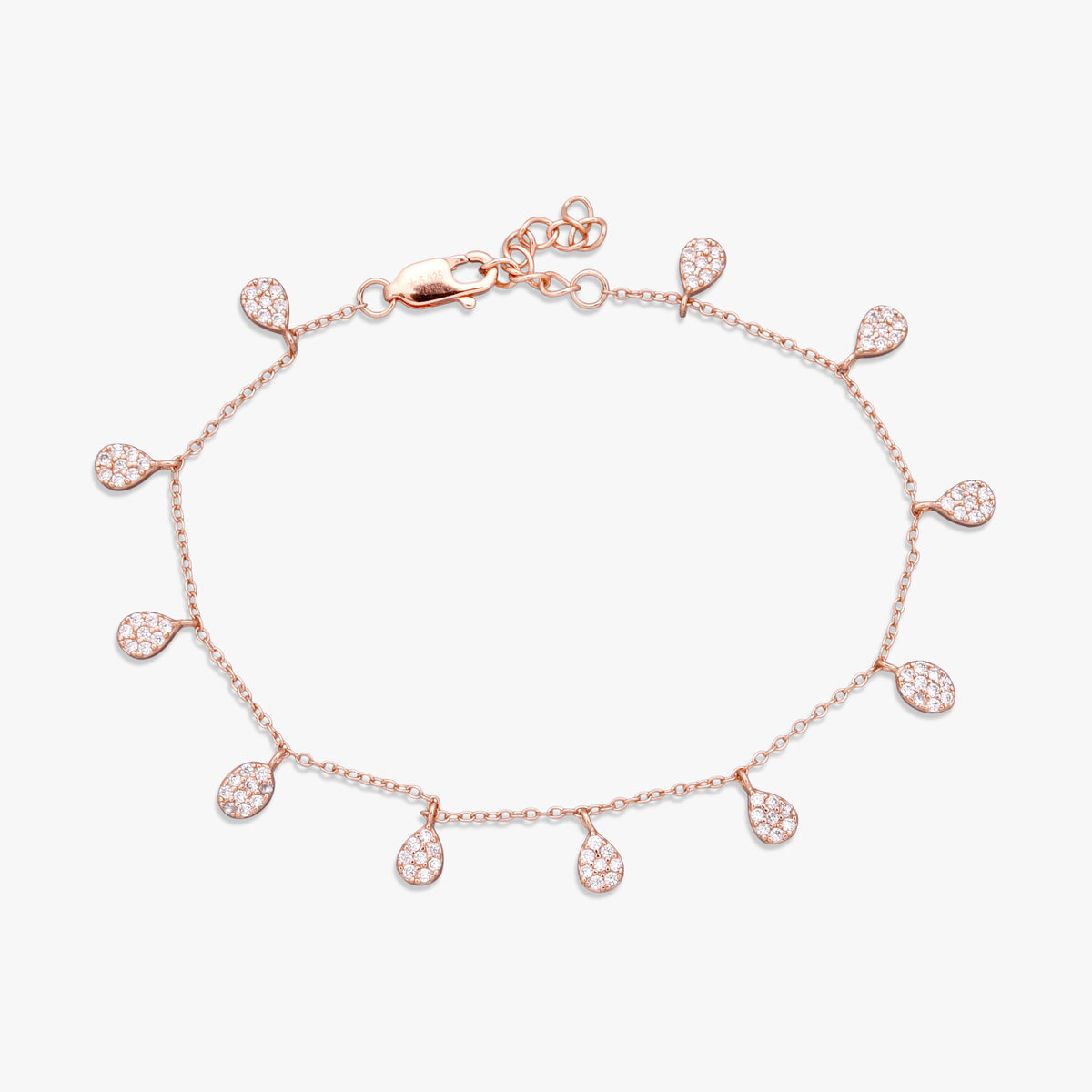 Pear Charm Dangle Bracelet