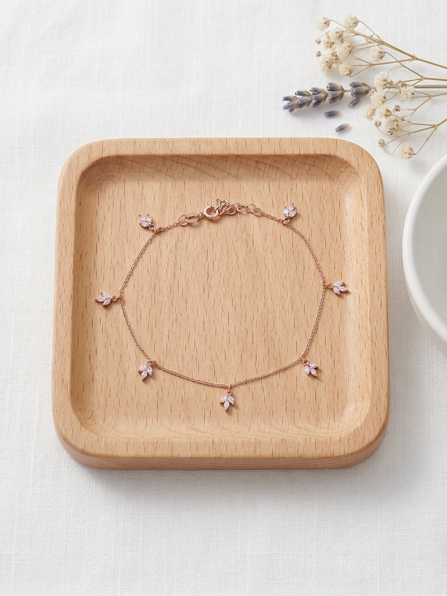 Marquise Cluster Charm Bracelet