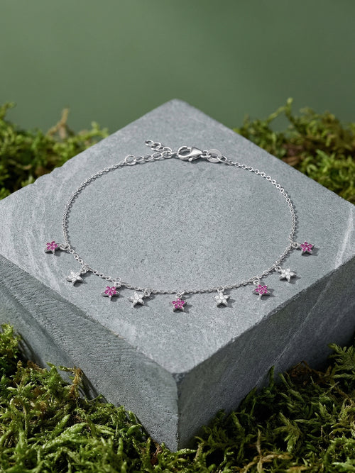 Load image 1 in gallery view. Celestial Pink Star Bracelet