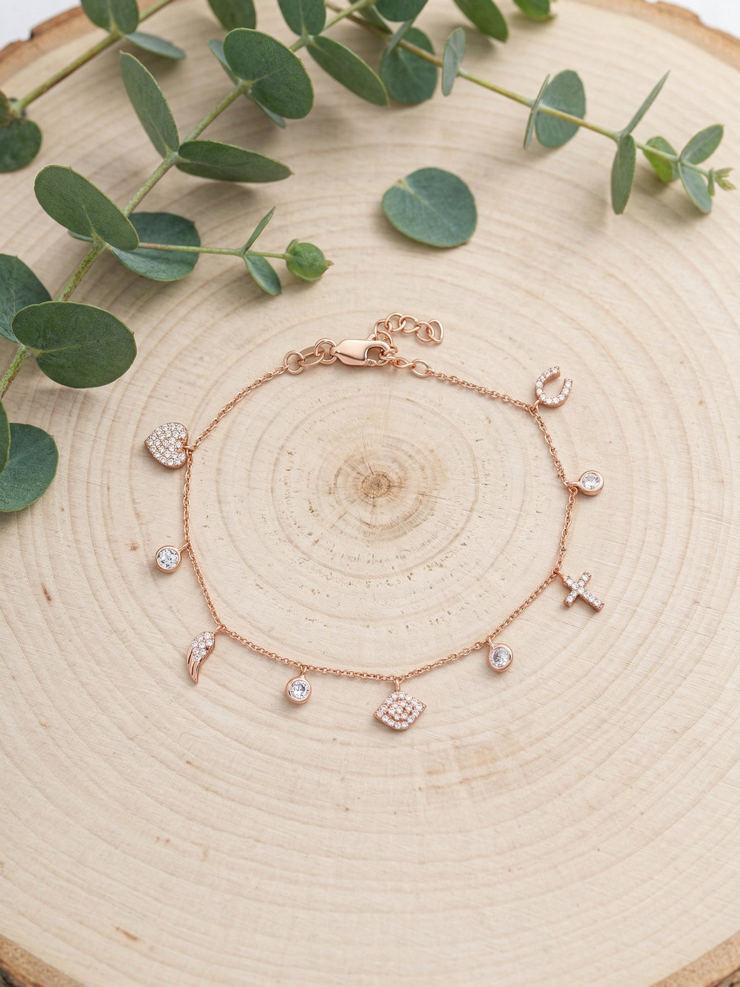 Multi-Charm Dangle Bracelet