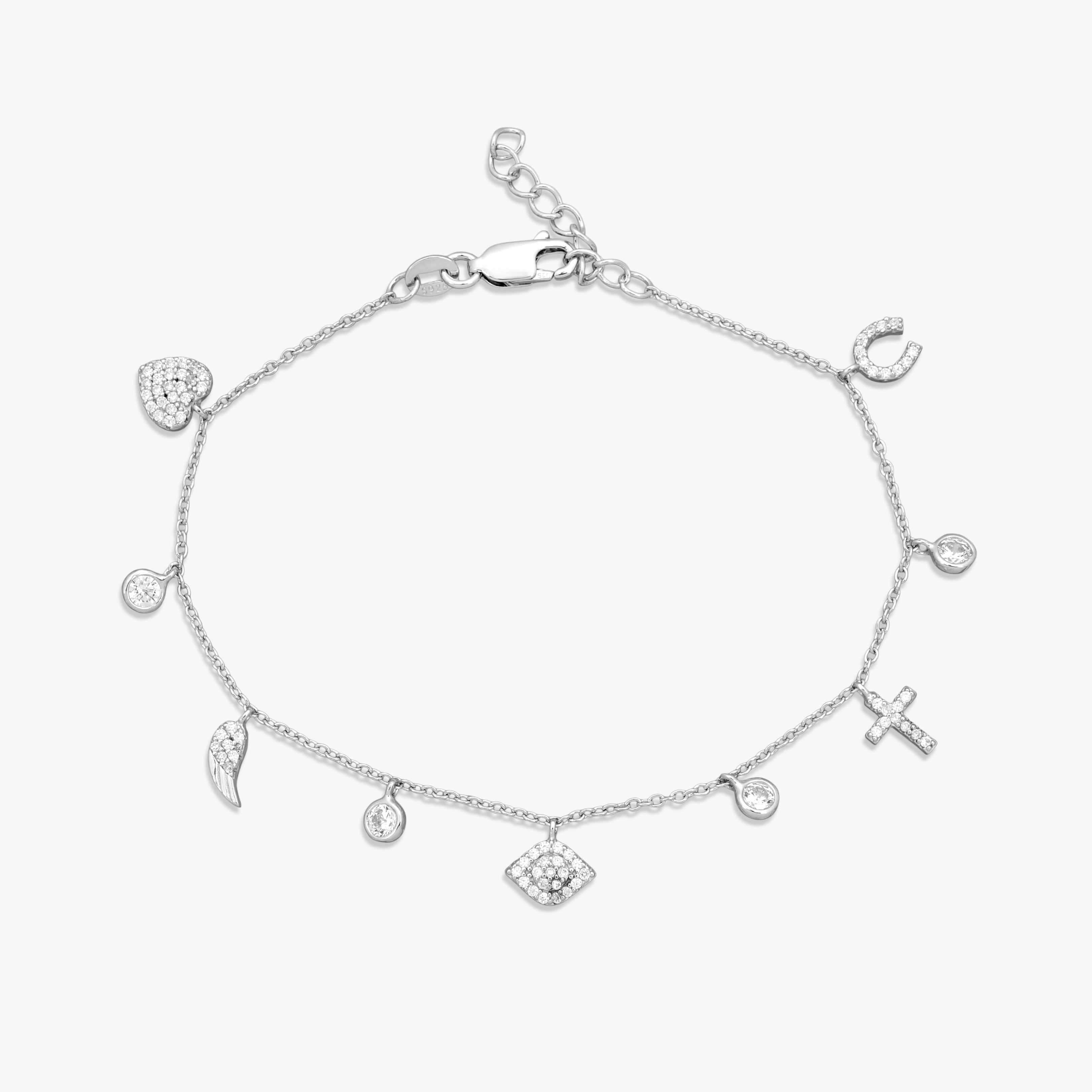 Multi-Charm Dangle Bracelet