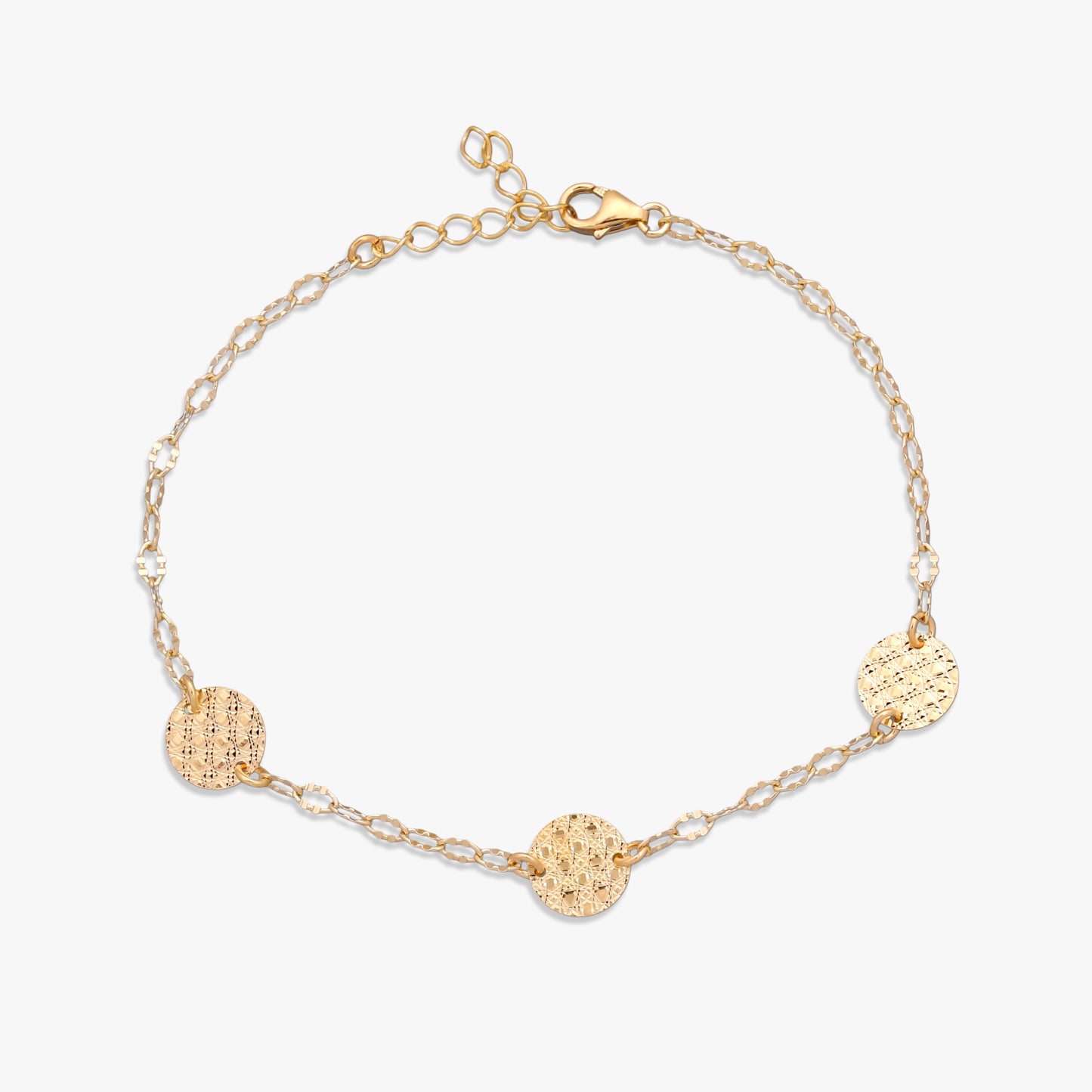 Silver Bead Charm Bracelet