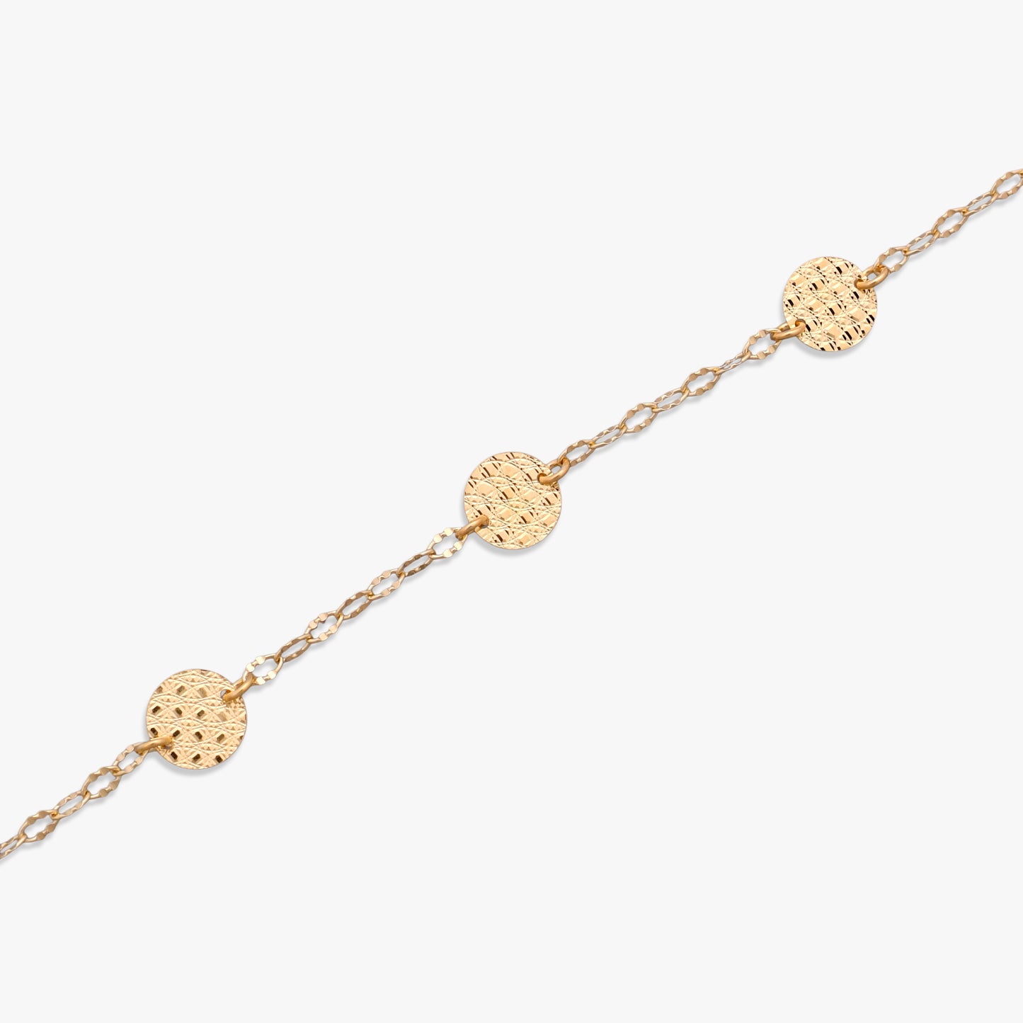 Silver Bead Charm Bracelet