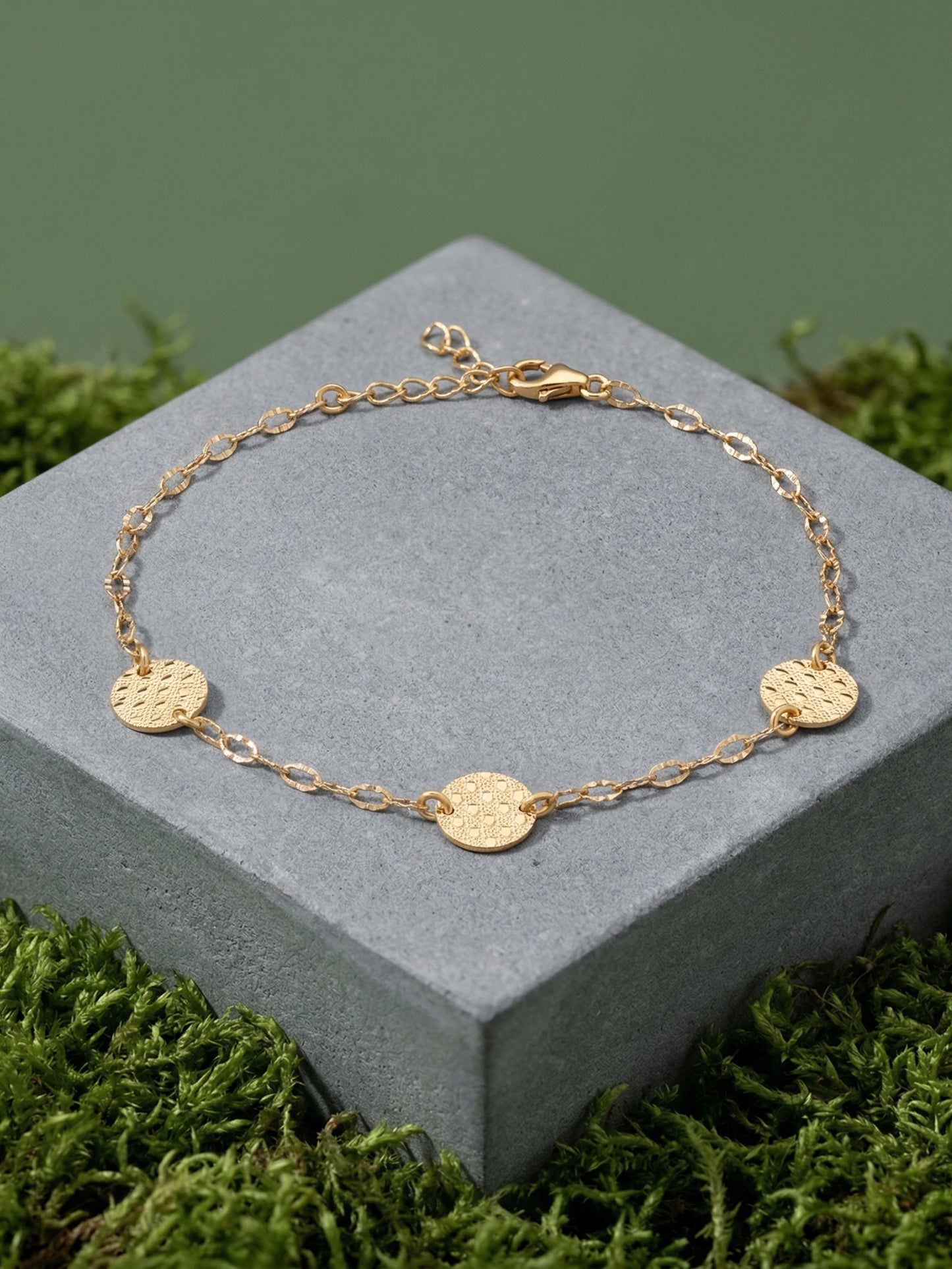 Silver Bead Charm Bracelet