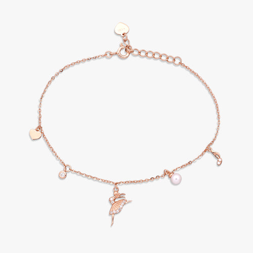 Load image 1 in gallery view. Elegant Ballerina Charm Bracelet