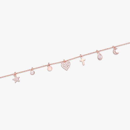 Load image 1 in gallery view. Elegant Multi-Charm Bracelet