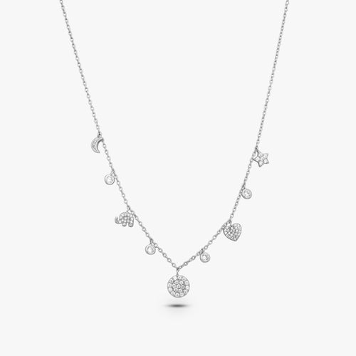 Load image 1 in gallery view. Bohemian Moon & Star Necklace