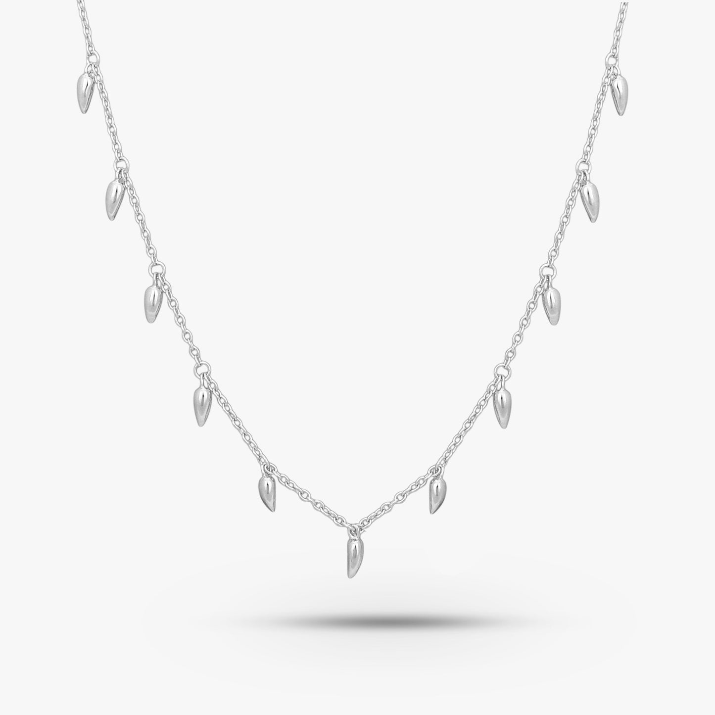 Ethereal Drip Solitaire Necklace