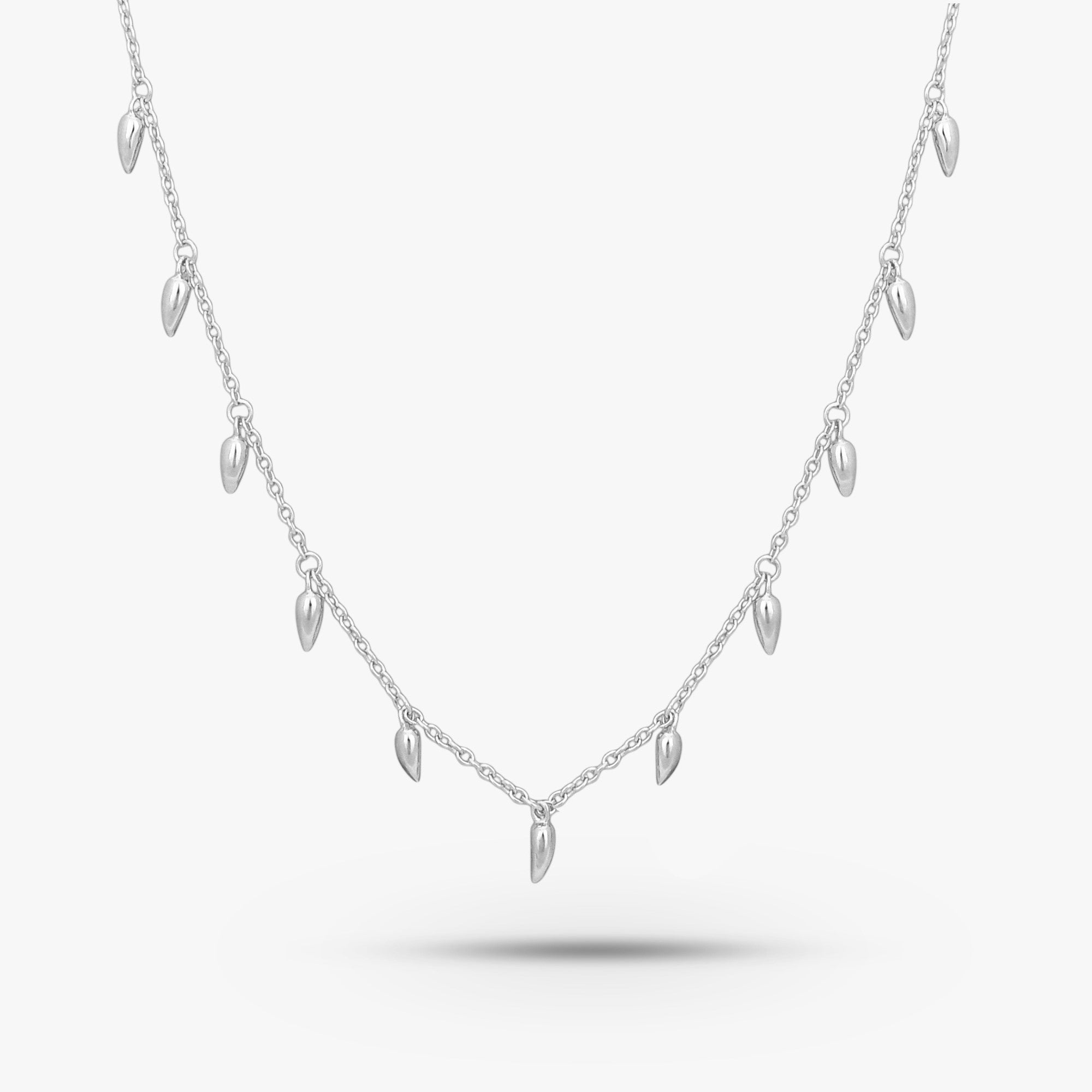 Ethereal Drip Solitaire Necklace