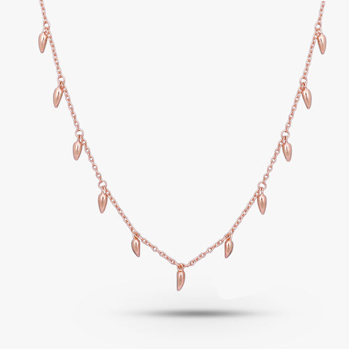 Load image 1 in gallery view. Ethereal Drip Solitaire Necklace