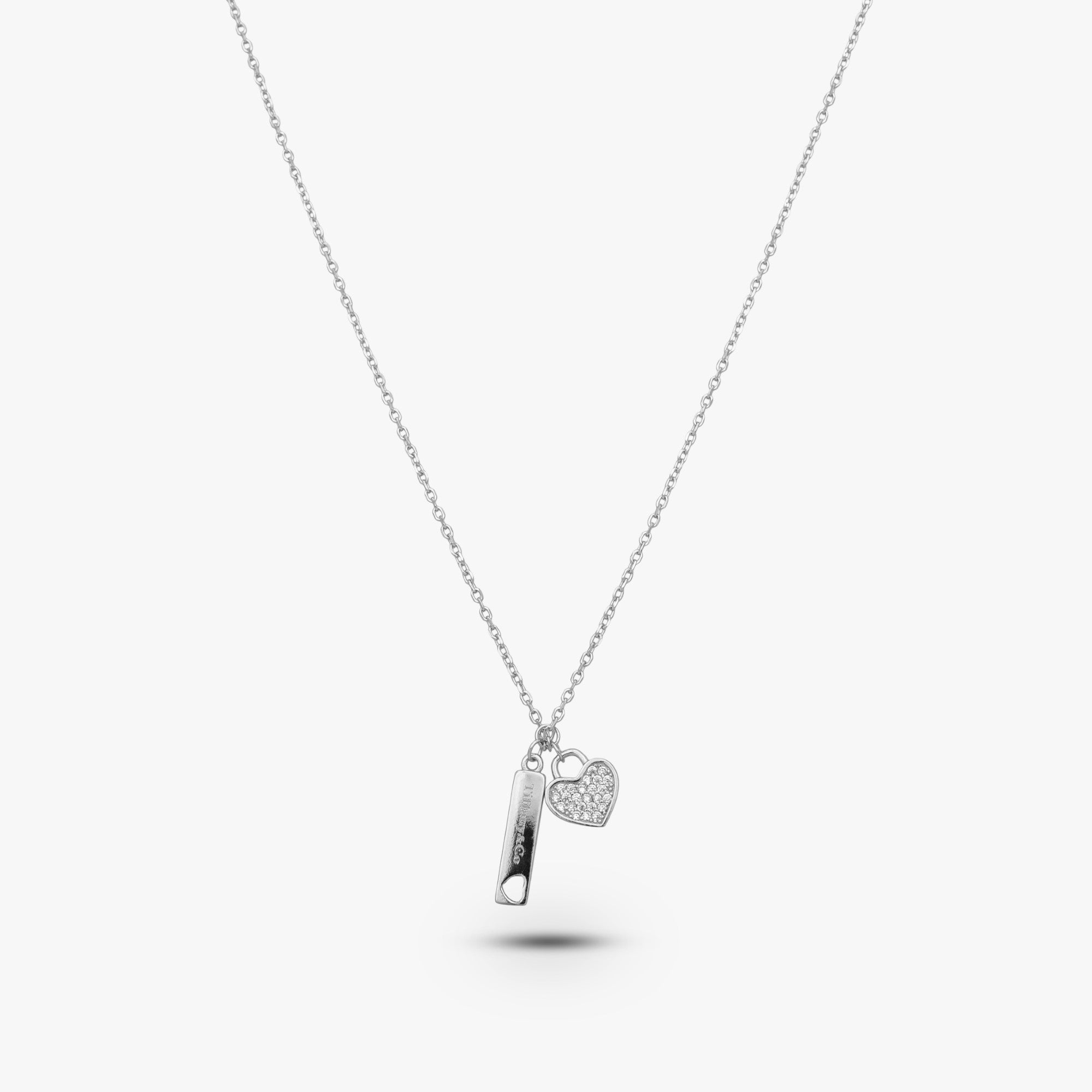 Heart-Crowned Solitaire Necklace