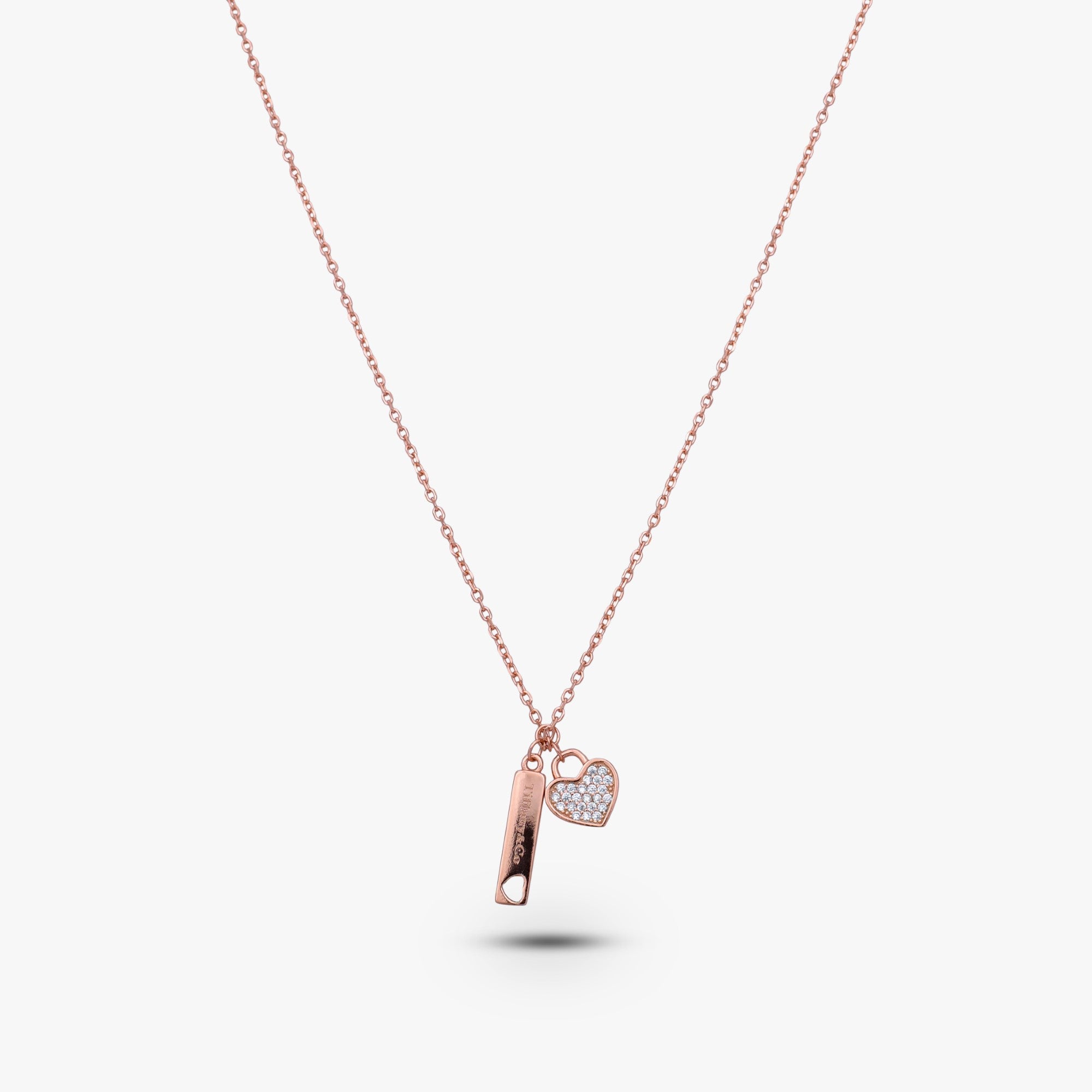 Heart-Crowned Solitaire Necklace