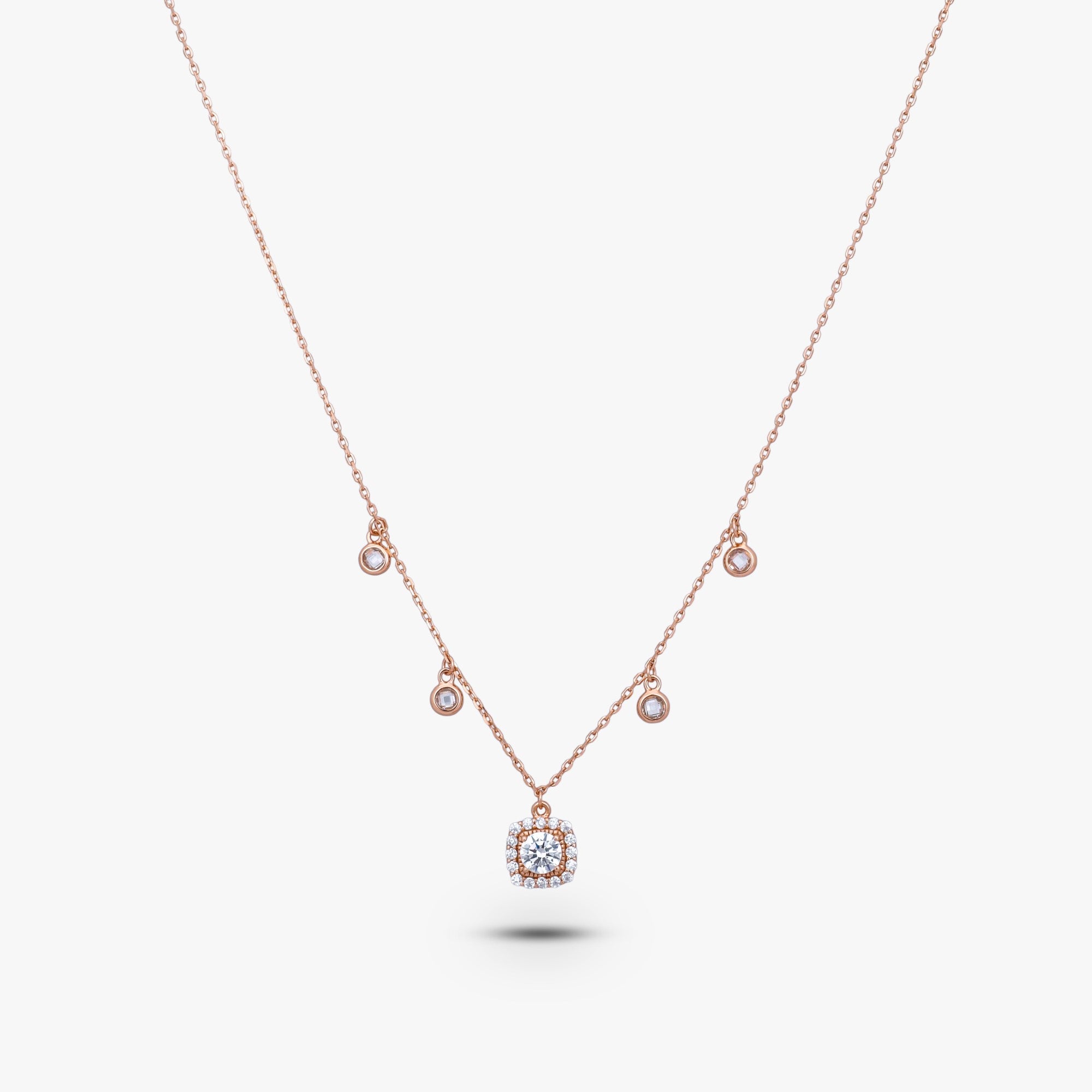 Shimmering Geometric Droplet Pendant