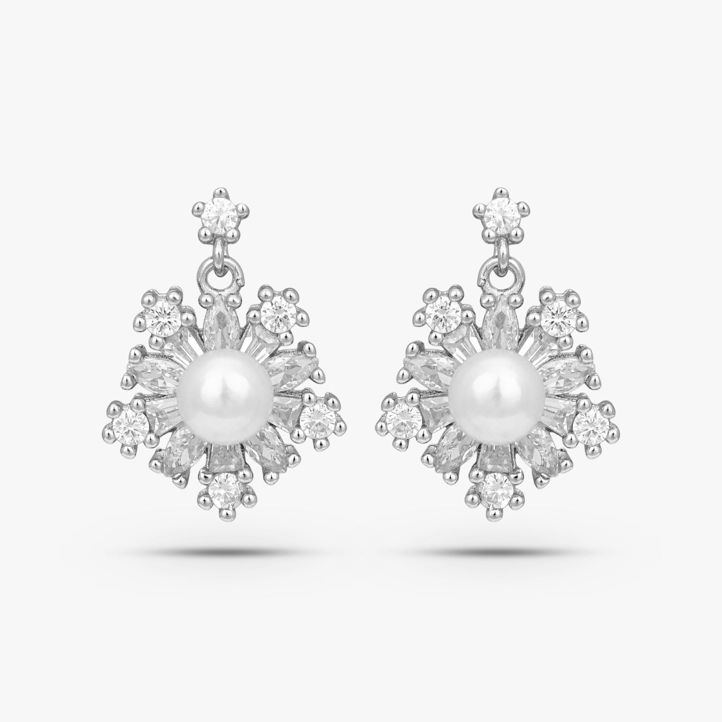 Snowflake Halo Pearl Set