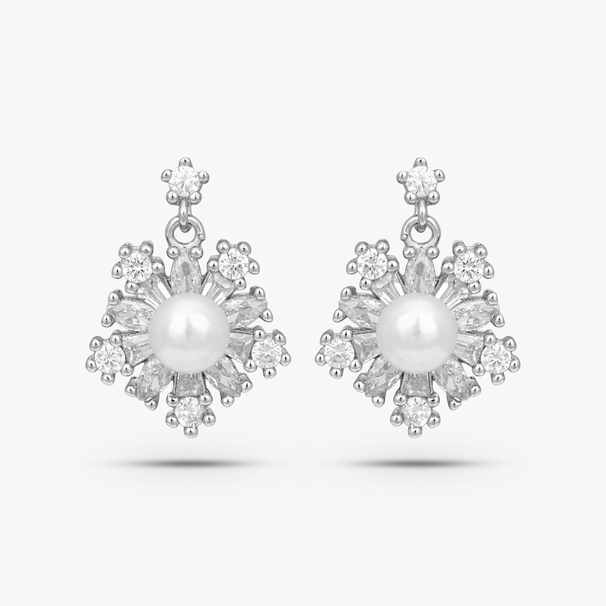 Snowflake Halo Pearl Set