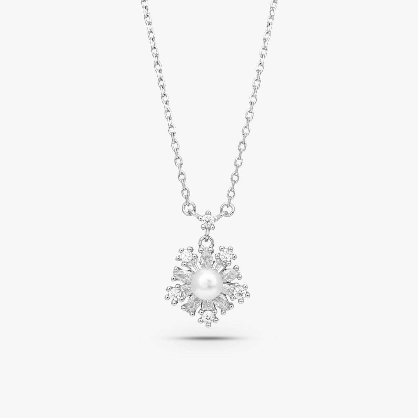 Snowflake Halo Pearl Set