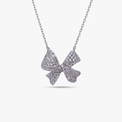 Load image 1 in gallery view. Sterling Ribbon Bow Set