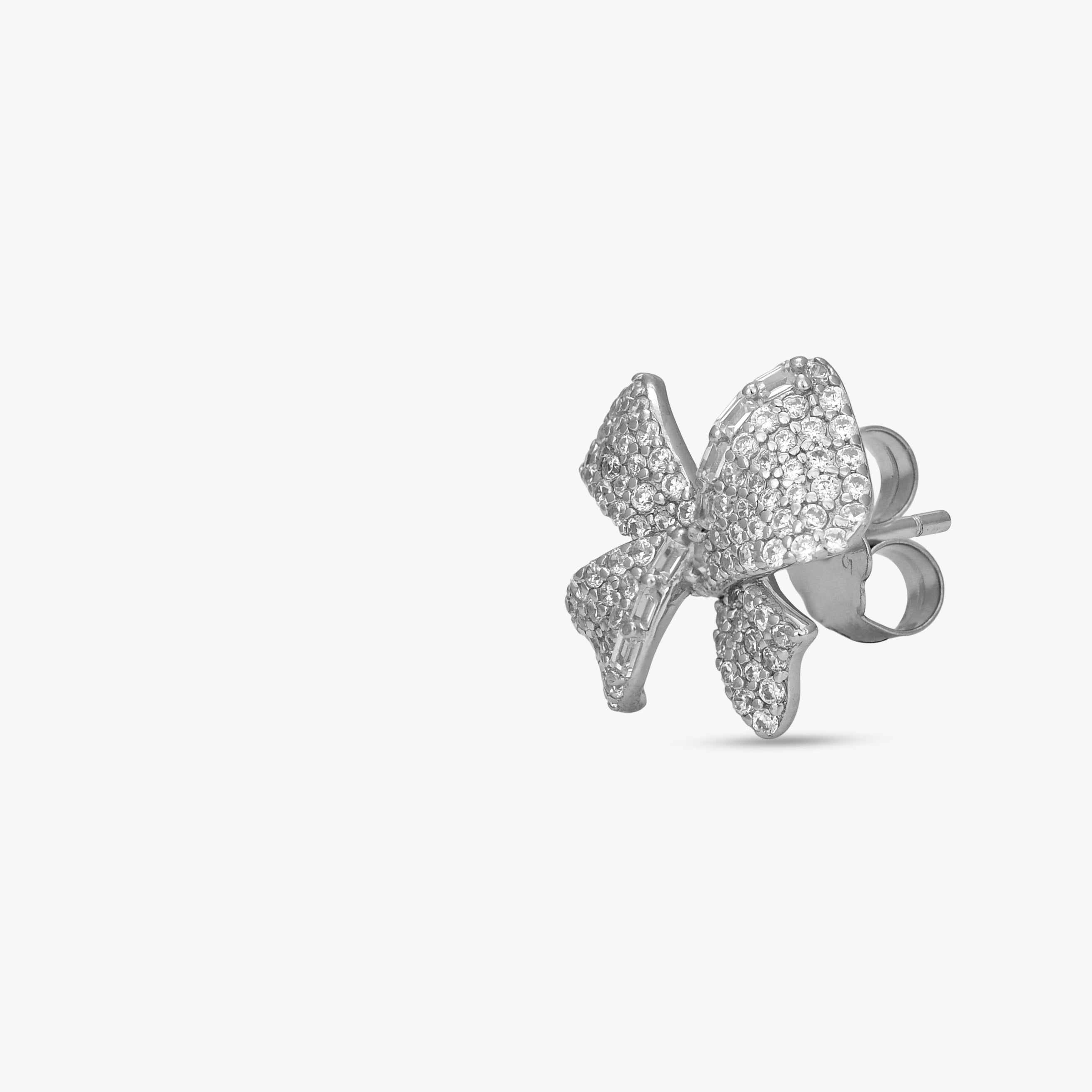 Sterling Ribbon Bow Set