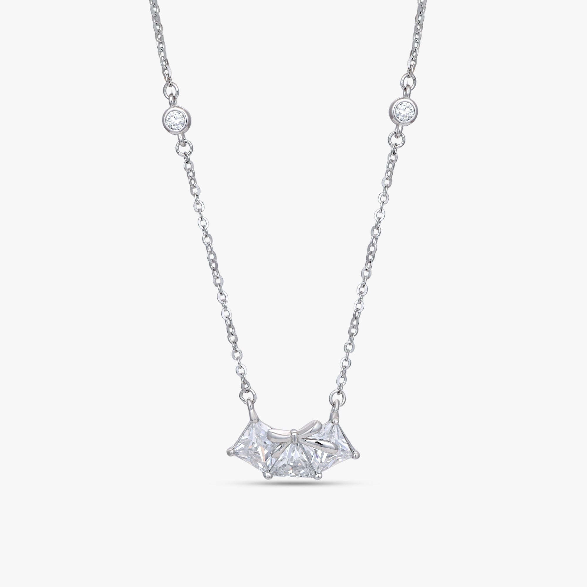 Twin Sparkle Princess Necklace