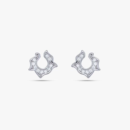 Load image 1 in gallery view. The Halo Solitaire Studs