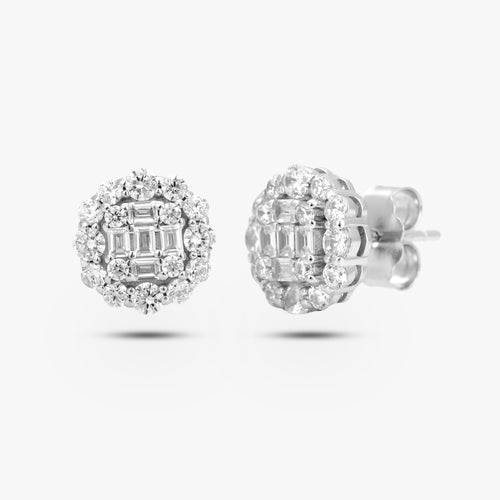 Load image 1 in gallery view. Emerald-Cut Brilliance Studs