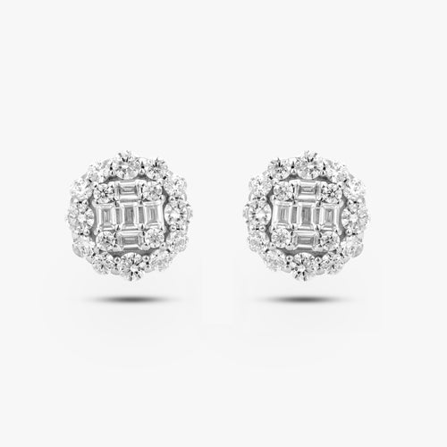 Load image 1 in gallery view. Emerald-Cut Brilliance Studs