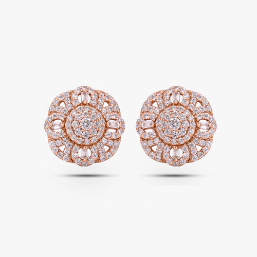 Load image 1 in gallery view. Silver Blossom Cluster Earrings