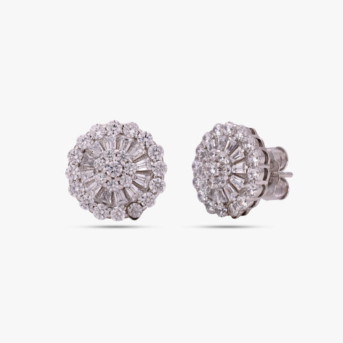 Load image 1 in gallery view. The Grand Bloom Solitaire Studs