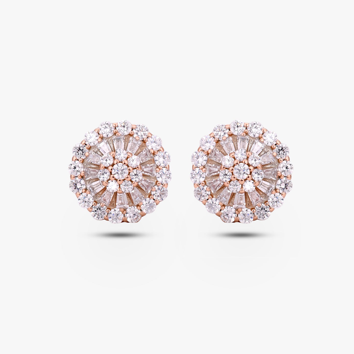 Radiant Rose Grand Cluster Studs