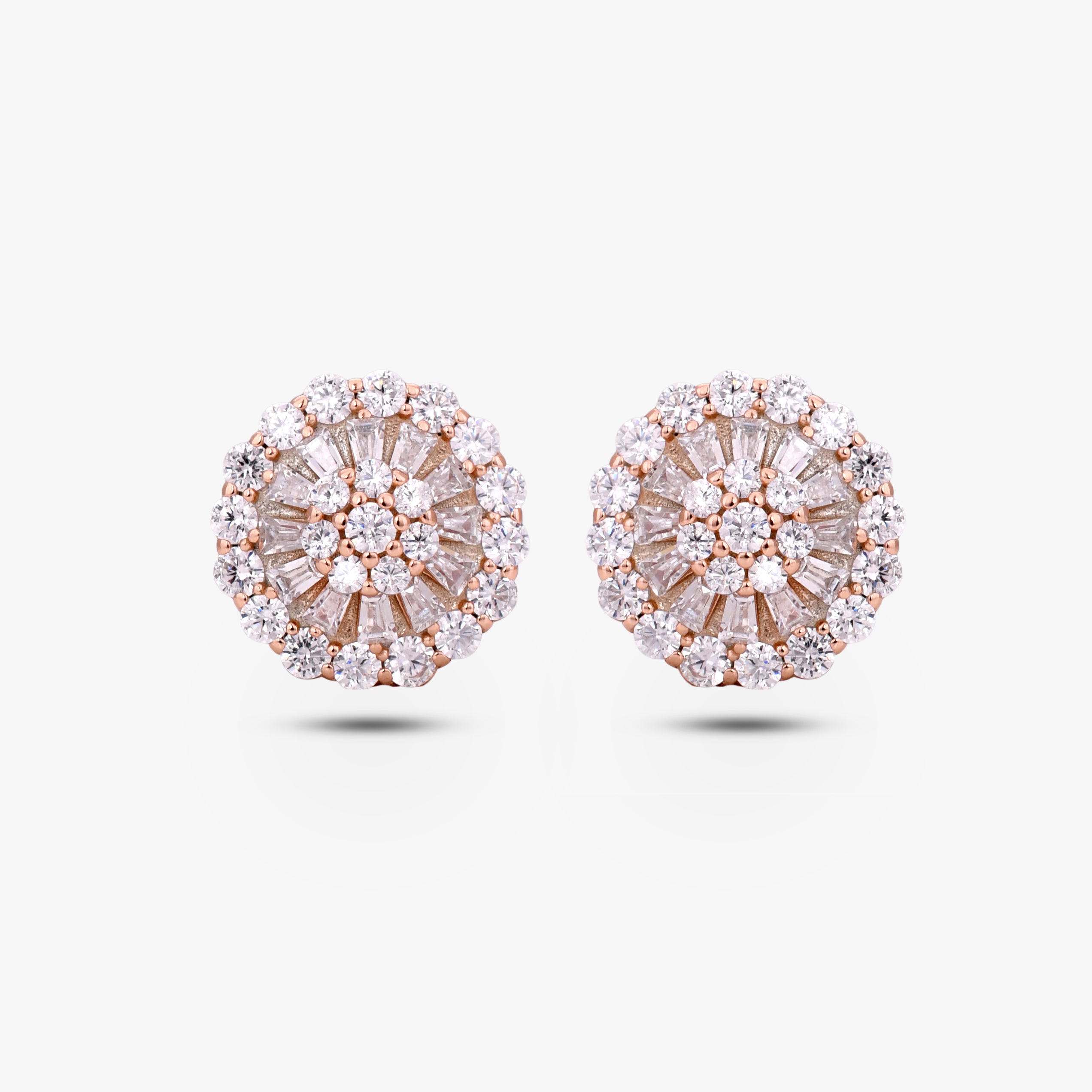 Radiant Rose Grand Cluster Studs