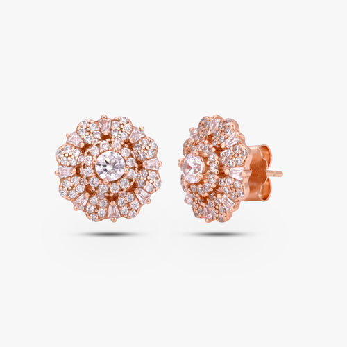 Load image 1 in gallery view. Stellar Halo Solitaire Earrings