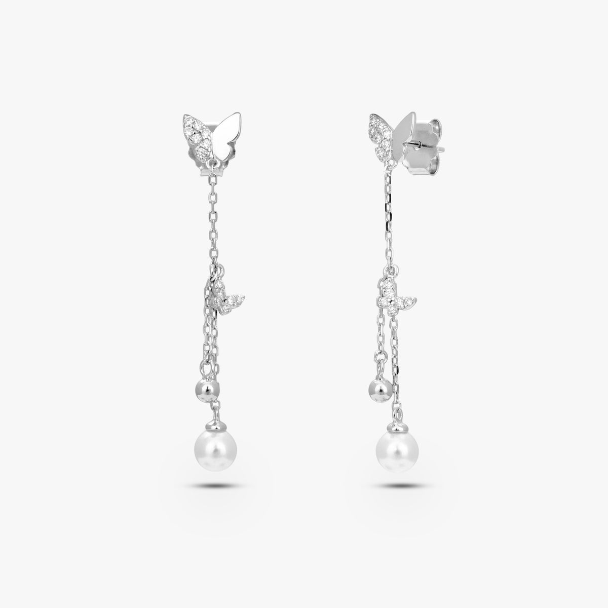 Butterfly Chain Earrings