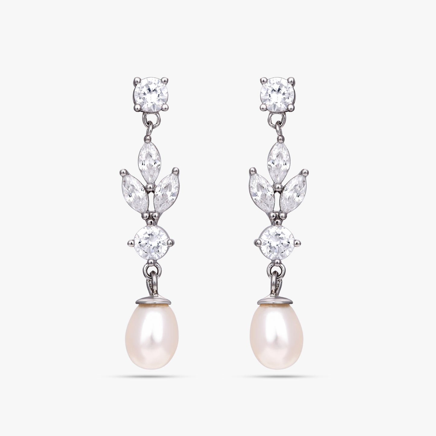 Marquise Vine Pearl Earrings