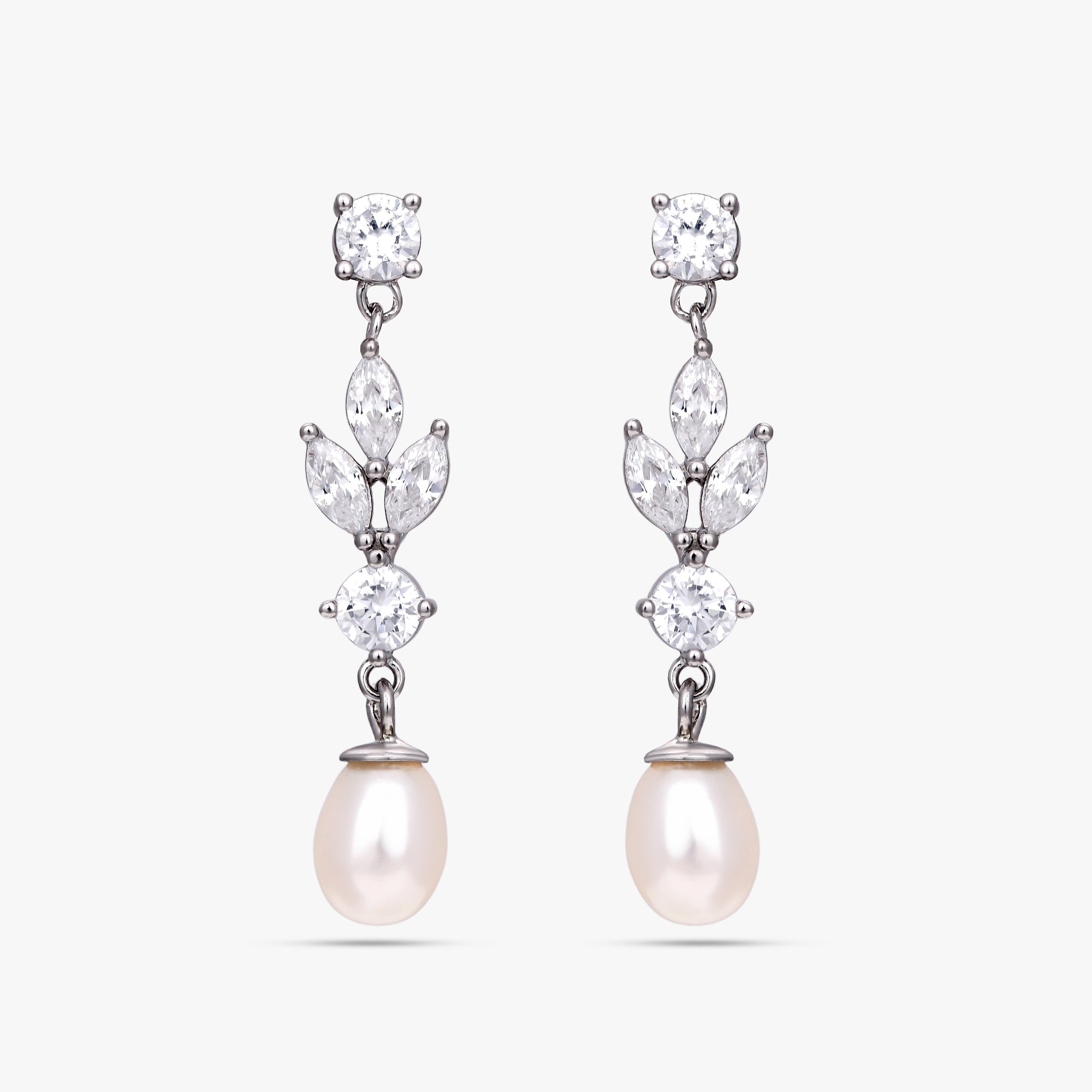 Marquise Vine Pearl Earrings