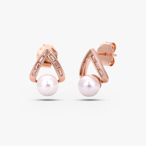 Load image 1 in gallery view. Chevron Halo Earrings