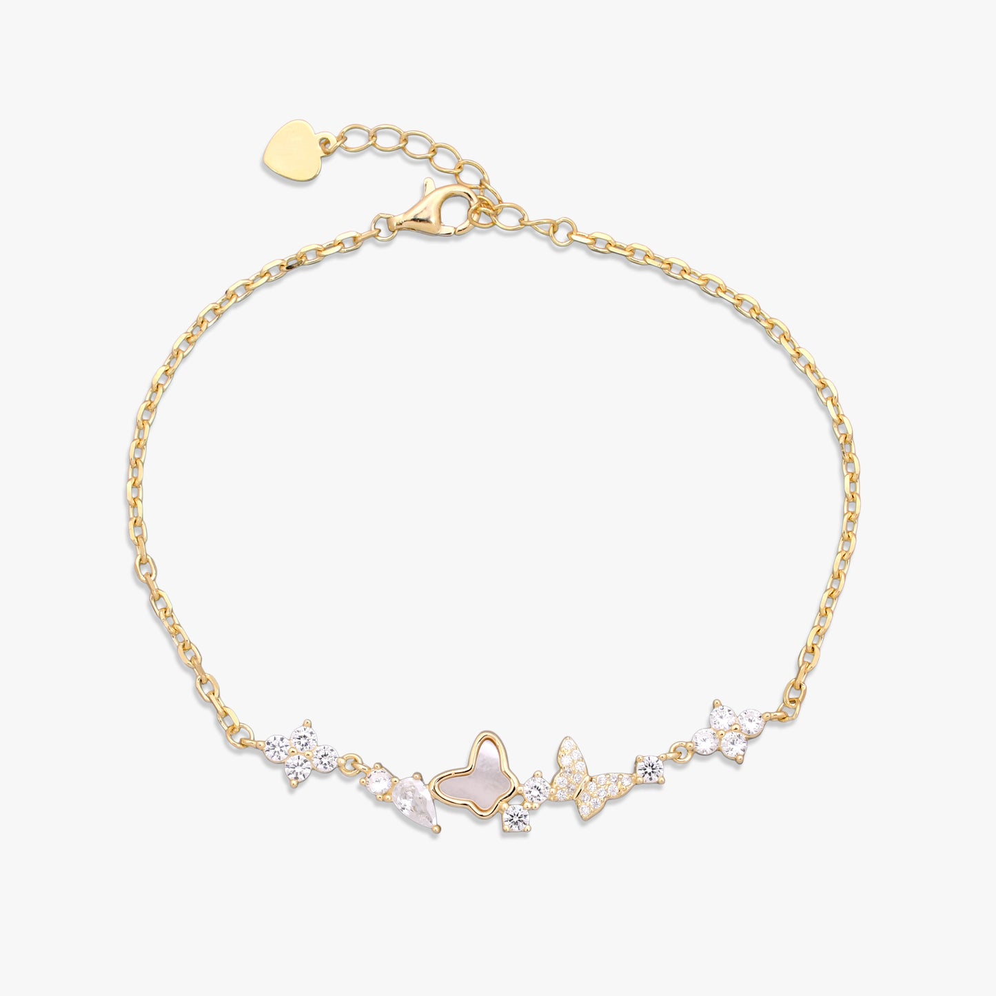 Butterfly Garden Gold Bracelet