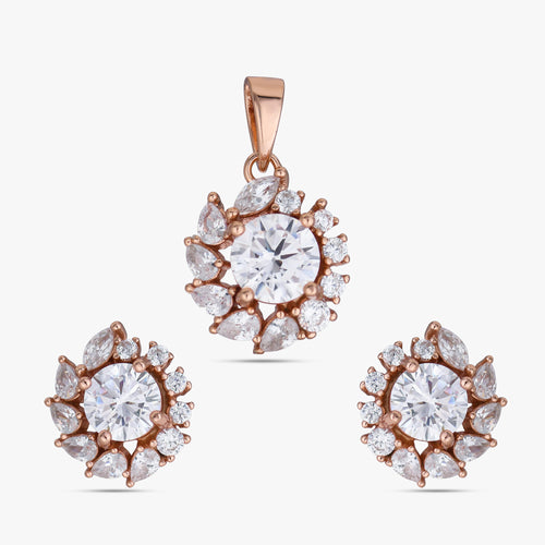 Load image 1 in gallery view. Floral Halo Solitaire Set