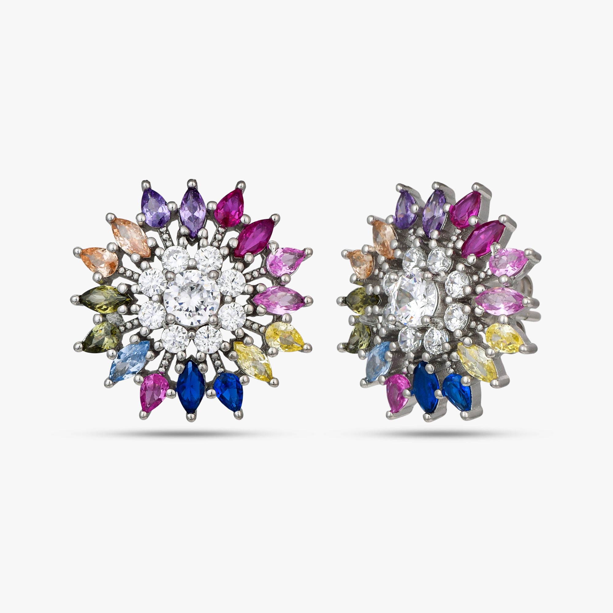 Stellar Spectrum Floral Studs