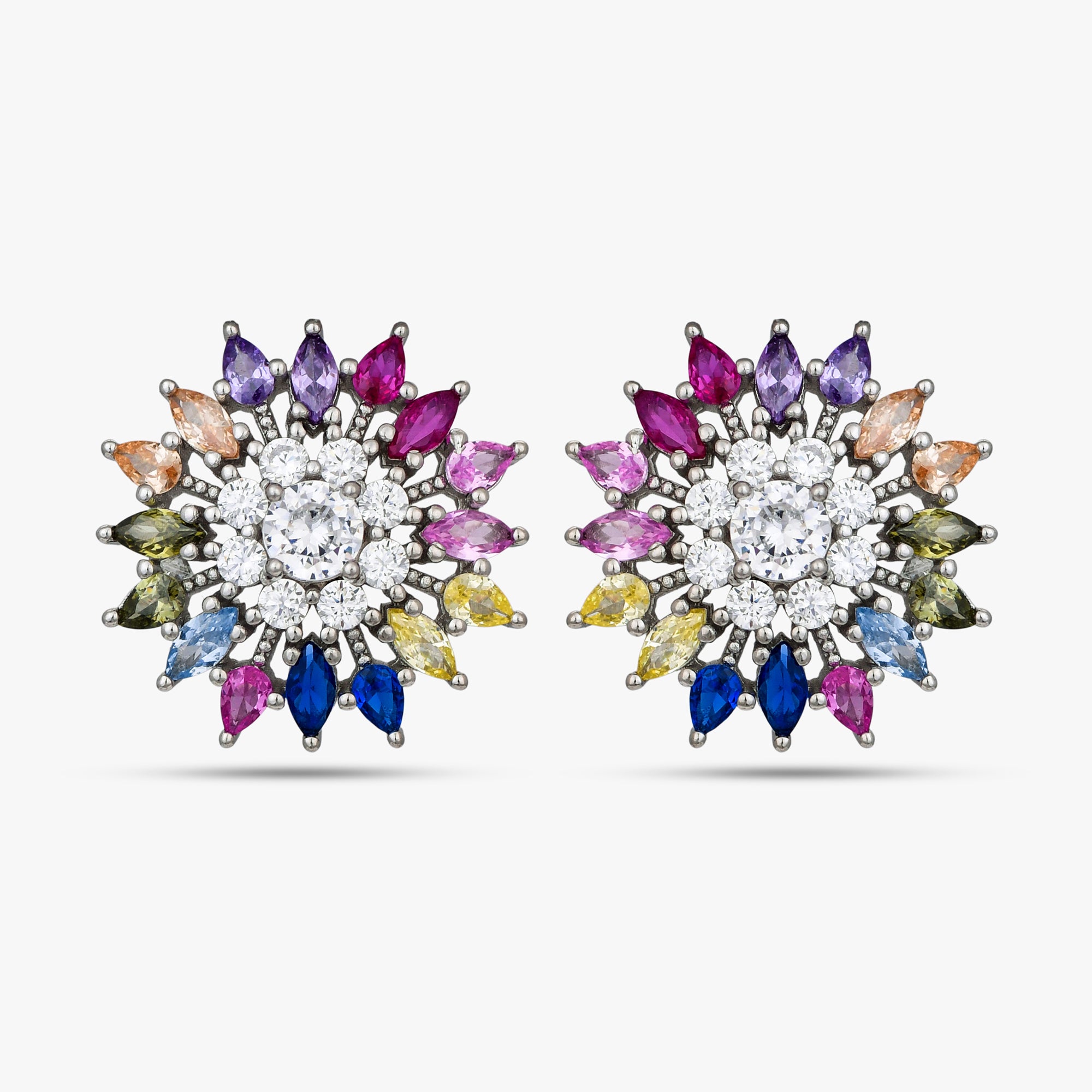 Stellar Spectrum Floral Studs