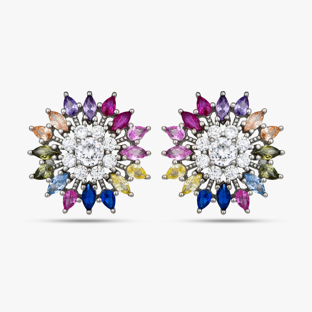 Stellar Spectrum Floral Studs