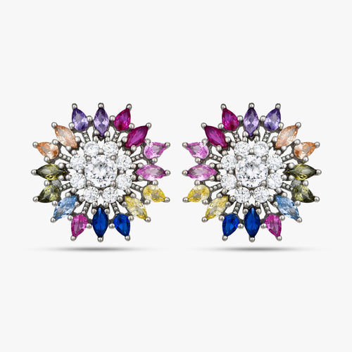 Load image 1 in gallery view. Stellar Spectrum Floral Studs