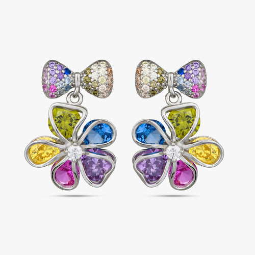Load image 1 in gallery view. Prism Petal Ribbon Studs