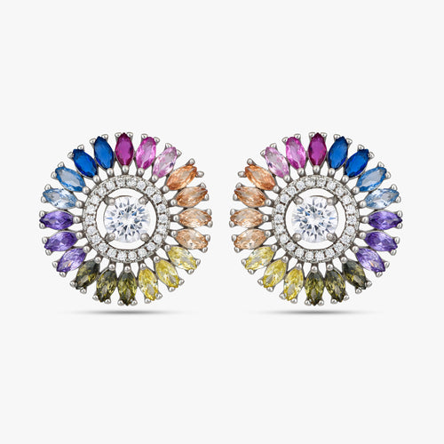 Load image 1 in gallery view. Cosmic Aurora Star Studs