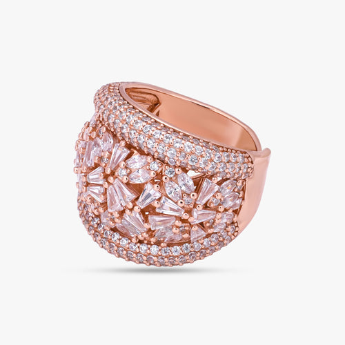 Load image 1 in gallery view. Rose Gold Statement Ring