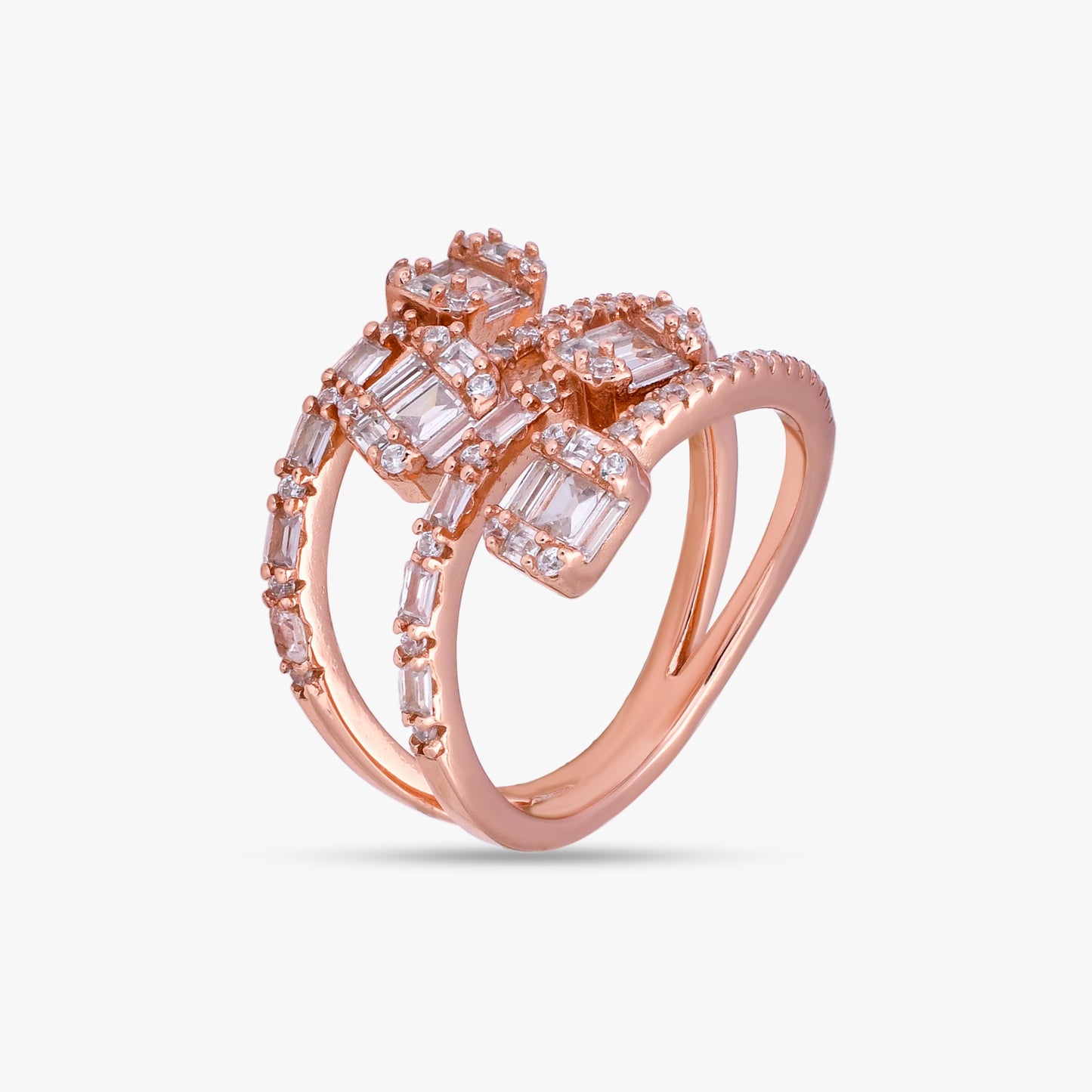 Rose Gold Interlocking Ring