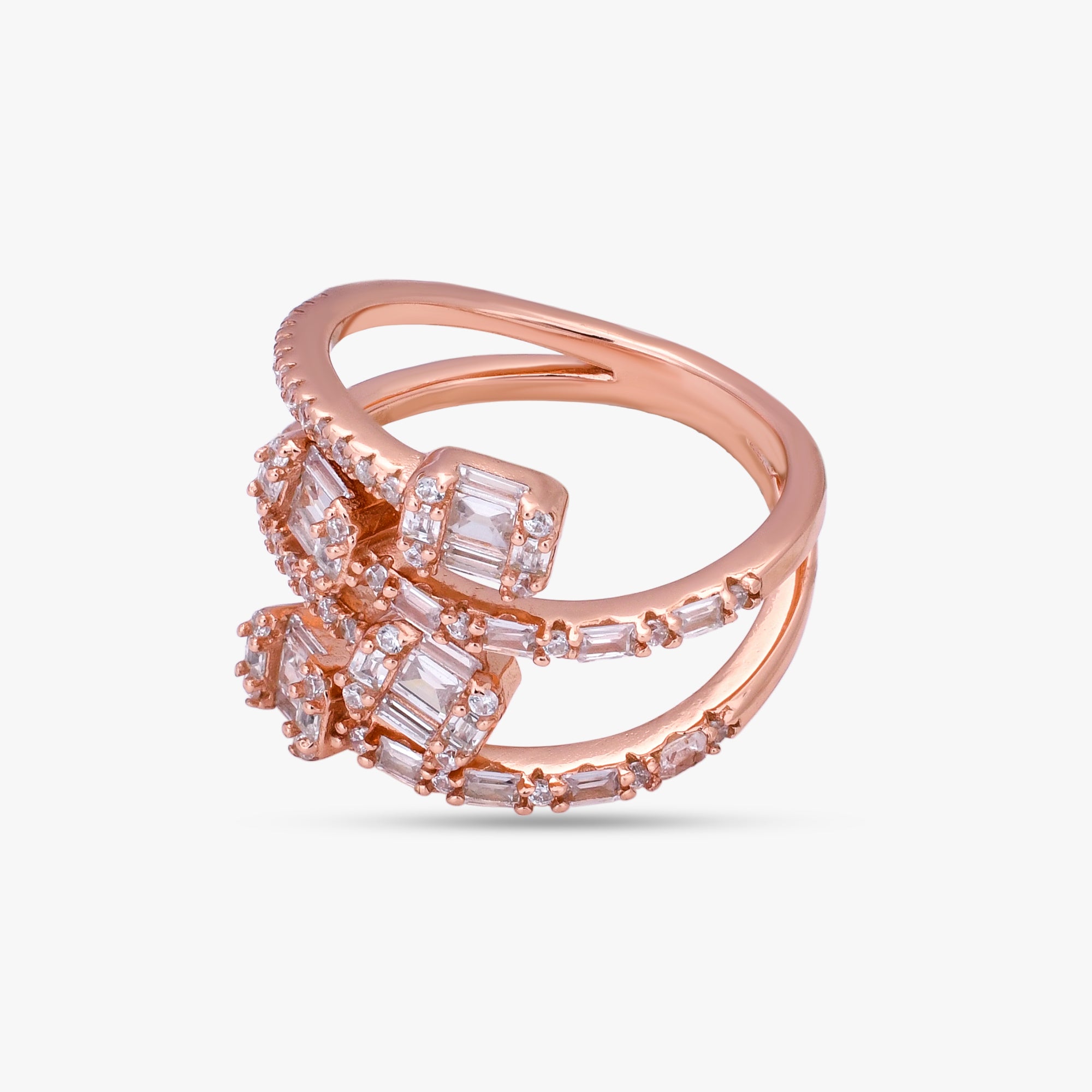 Rose Gold Interlocking Ring