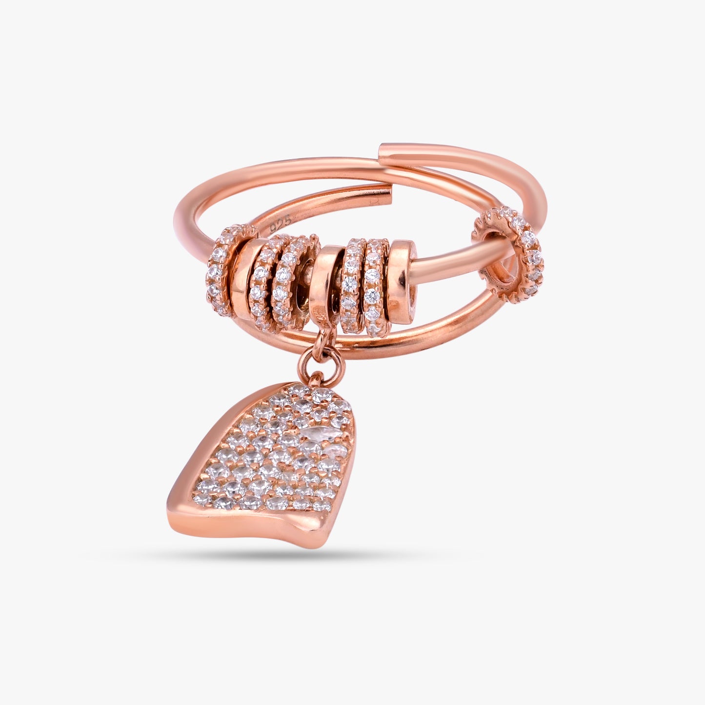 Rose Gold Charm Ring